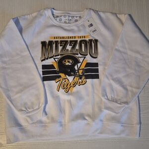 Missouri Tigers Mizzou Pressbox Women's Brand New Oversized Retro Crew Neck